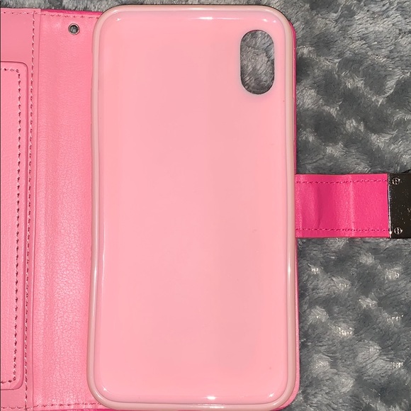 Pink Card holder / iPhone XS case - Picture 4 of 6
